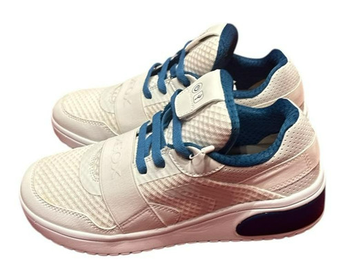 Geox white petrol - petrol, sneaker