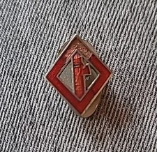 Distintivo  Squadrista  da occhiello in Ferro E Smalto Rosso 