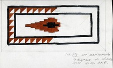 Schizzo per pavimento in marmo.