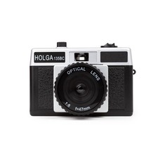 Macchina fotografica Holga 135BC nero argento 35 mm fotocamera analogica piccolo formato macchina fotografica Lomo
