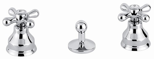 Rubinetto fori bidet cromo - rubinetto,