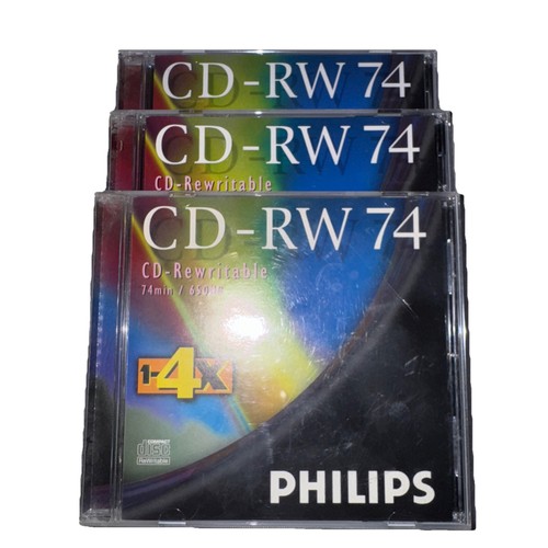 Dischi philips rw vuoti - 3, cd-rw