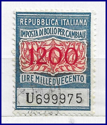 Marca bollo cambiali 1963 - marca,