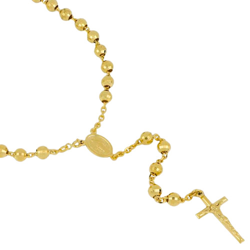 Rosario oro 750 giallo - in, 750‰