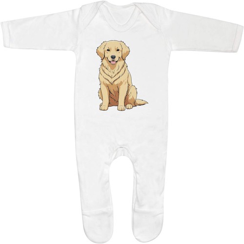 Golden retriever baby romper - baby,