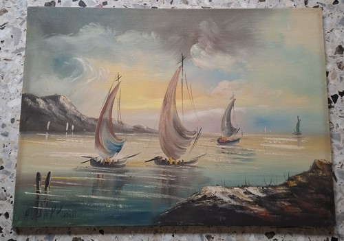 Quadro olio 70x50 di - 70x50, cm