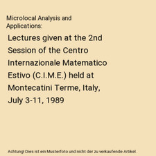 Microlocal Analysis and