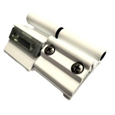 CERNIERA A DUE ALI IN ALLUMINIO SERRAMENTI DOMAL 64 B 20 COLORE BIANCO 3^ ANTA