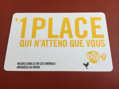 Telecarte carte cinema - carte,