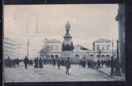 Cartolina napoli piazza della - napoli,