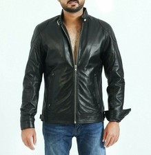 Giacca pelle uomo motociclista