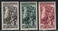 1950 Vaticano, Centenario Guardia Palatina #140/42, MNH**
