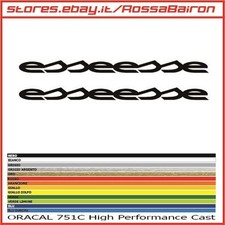 Kit 2 Adhésifs Fiat 500 Abarth Esseesse mm.300xmm.21 Stickers Autocollants