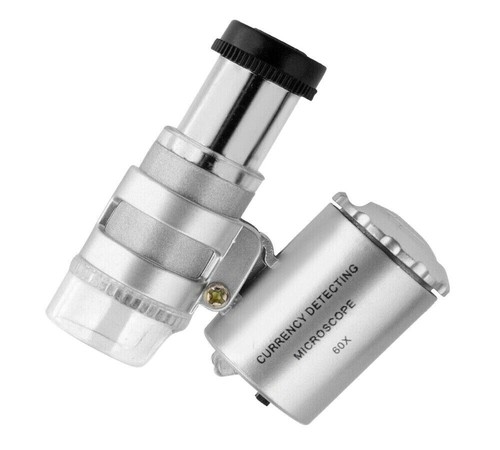 Microscopio tascabile 60x luce - microscopio,