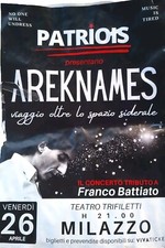 FRANCO BATTIATO Patriot Concerto Tributo Locandina  2024 Imperdibile Raro