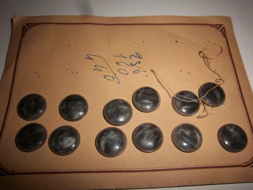 Bottoni vintage grigio - 12,