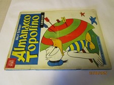 ALMANACCO TOPOLINO  anno 1957  luglio - buono ottimo completo pagina centrale