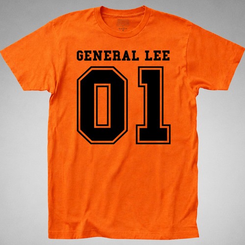 Shirt arancione general lee - t-shirt,