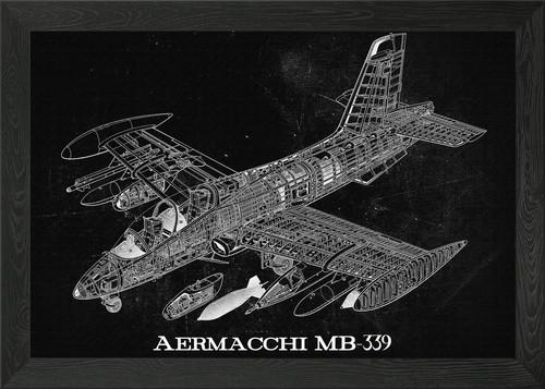 Quadro aermacchi mb339 con - quadro,