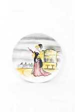 Piatto Decorativo A. Fontani Italy Donna Con Abito Anni 30 25cm