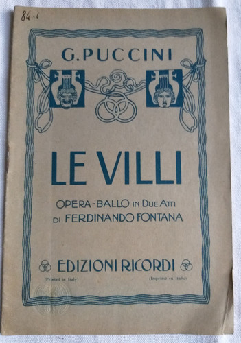 Villi giacomo puccini ed - le,