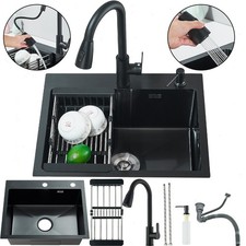Lavello cucina nero acciaio
