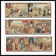 1905 * Set 6 Figurine LIEBIG "Crociate III" (CIF 812 - SANG 811)