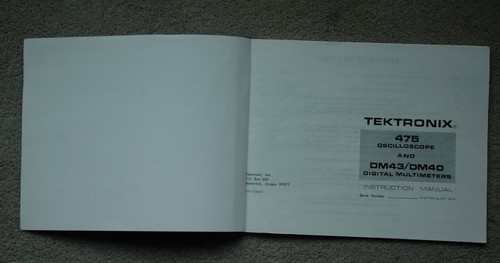 Tektronix 475 dm43 - 475, dm43/40
