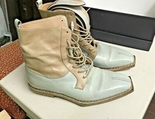 HARRIS Scarpe Size 40 Pelle bicolore Made In Italy + Cintura omaggio