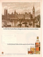 JOHNNIE WALKER RED LABEL SCOTCH WHISKY Pubblicità originale 1983 CHARLES BARRY