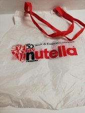 NUTELLA FERRERO SHOP BORSA 50 ANNI POLYESTERE BIANCA 45X35 SHOPPER