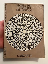 STORIA DEL PENSIERO FILOSOFICO | Ludovico Geymonat | Vol II Garzanti 1984