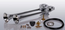 Camion aria compressa doppio clacson 38/42 cm + tubo + valvola di trazione aria sirena fanfara clacson