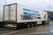 Truck photo DAF CF Refrigerated semitrailer Germany blue Bremer Kühl- und #b3bg