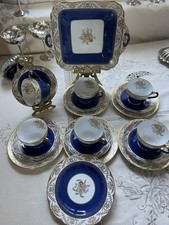 Spode Cobalt Blue & Gold Tea Set for 6 – English Fine Bone China