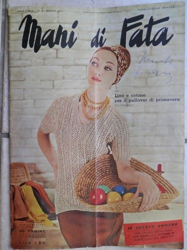 Vecchia rivista mani - rivista, di