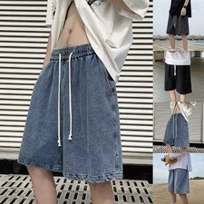 Pantaloncini jeans uomo larghi