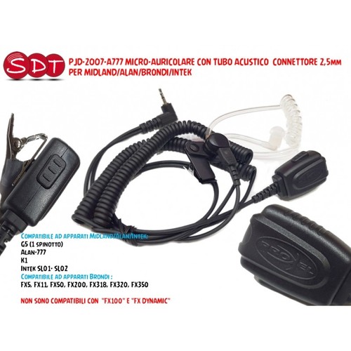 Pjd 2007 a777 - pjd-2007-a777, micro-auricolare