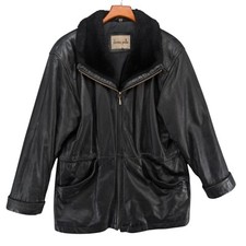 Vtg Donna Pelle Leather Jacket