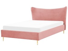Letto con rete a doghe velluto