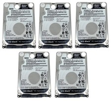 Lotto 5 Hard Disk 500GB Western Digital Black SATA3 2,5" 7200rpm WD5000LPLX