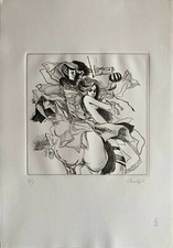 Livio Conta "la mia Terra Trentino"  acquaforte 50x35 firmata numerata 1981