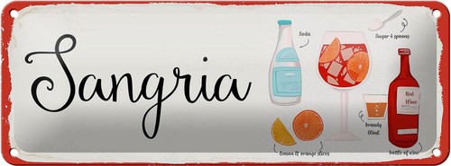 Targa latta ricetta sangria - targa,