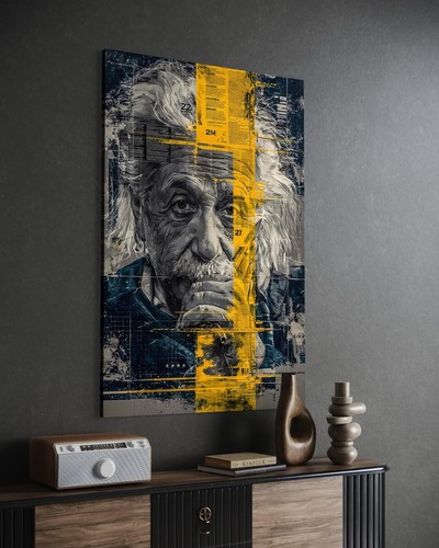 Quadro tela albert einstein - tela,