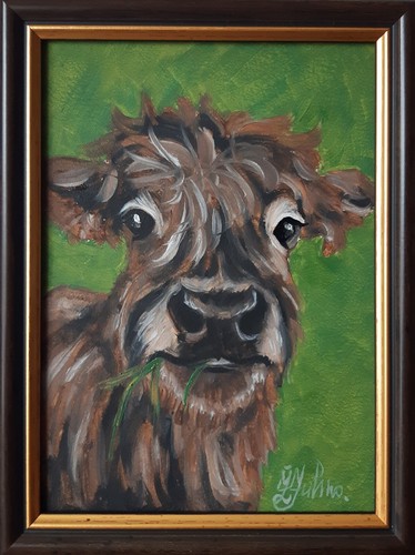 Quadro originale mucca arte