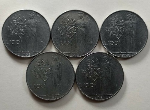 100 lire minerva con date - minerva, 1955