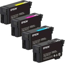 EPSON T40 T40C1 T40C2 T40C3 T40C4 CARTUCCIA ORIGINALE BK C M Y 50/26ml