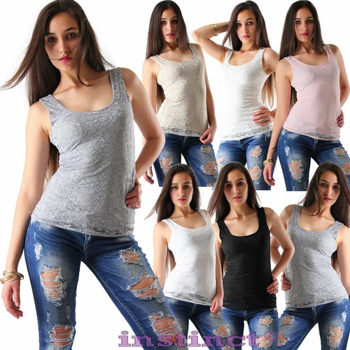 Top maglia maglietta pizzo - top,