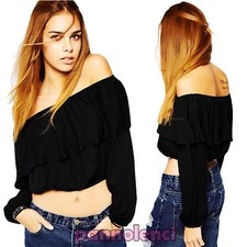 Top donna maglietta corto