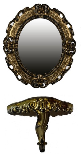 Specchio muro console oro - muro,